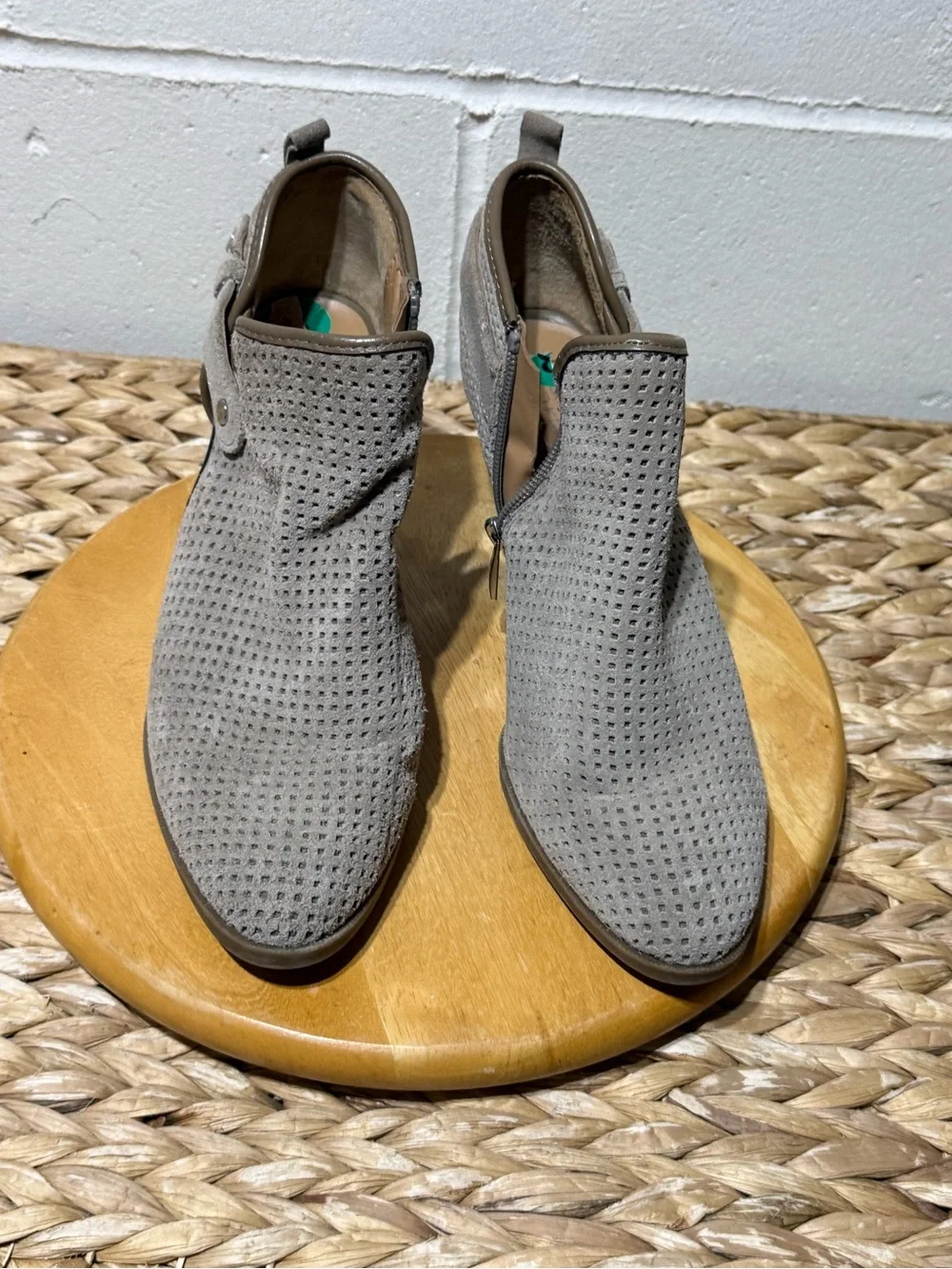 Franco Sarto perforated suede